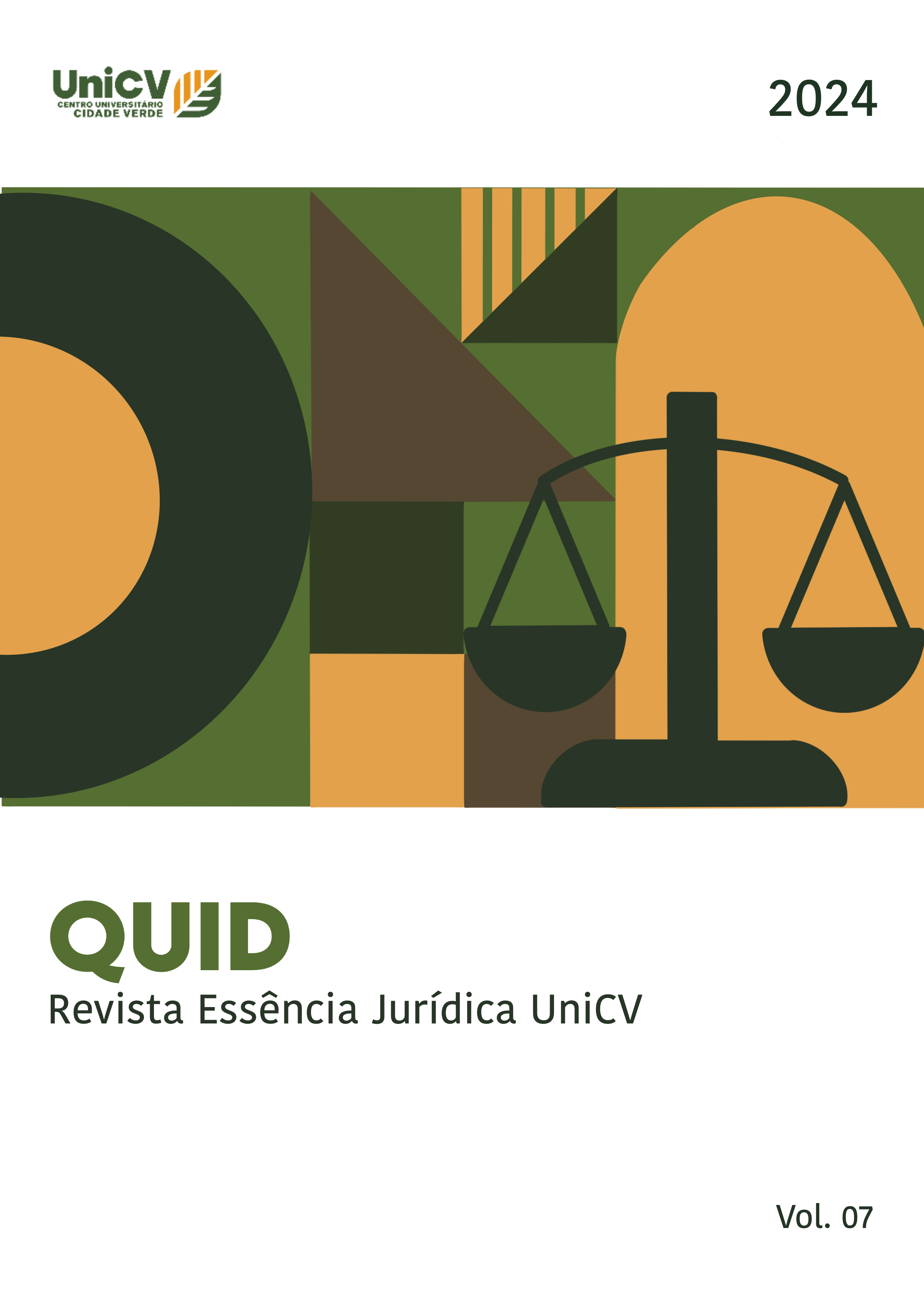 					Visualizar v. 7 n. 1 (2024): Revista Essência Jurídica - QUID
				